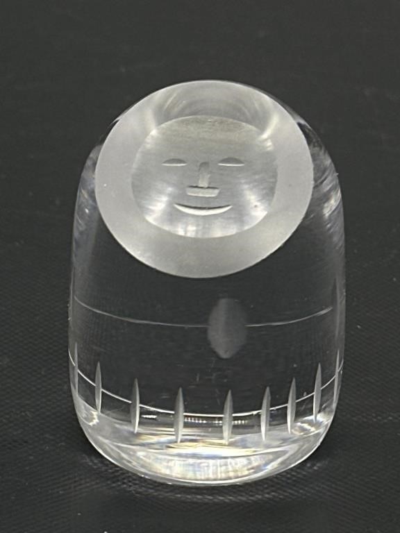 Hadeland Art Glass Eskimo Paperweight