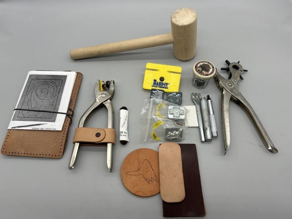 Tools and Supplies for Leather Working