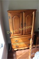 Wooden Armoire 33x19x58H