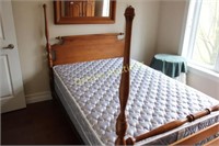 Double Bed - Wooden Frame - excellent condition