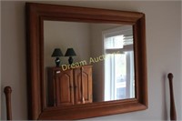 Wooden Framed Mirror 32x38
