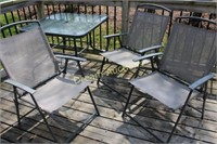 Patio Table & 3 Chairs - Folding