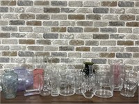 (36) Selection of Glass Vases, as pictured
