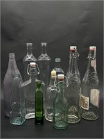 Vintage Bottle Collection, some w/ Snap Lock Lids