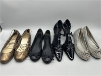 4 Ladies Shoes Sz 6.5: Vera Wang, Ralph Lauren, +