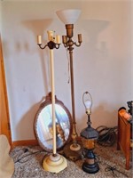 Floor Lamps, Table Lamp, Mirror