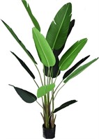 Artificial Banana Tree with Black Pot  5ft8in