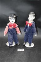 Porcelain Laurel & Hardy Dolls