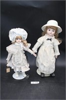 (2) Porcelain Dolls