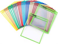30 Dry Erase Pockets  10X13 Inches  Teacher Kit