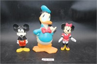 Avon Mickey, Minnie Figure & Illco Donald Duck