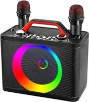 ALPOWL Karaoke Machine with Wireless Mics