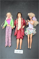 (2) Barbie Dolls (1) Ken Doll
