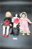 (3) Vintage Porcelain Dolls, Heritage & Alexander