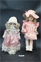 (2) Porcelain Dolls