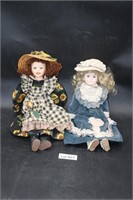 (2) Porcelain Dolls, BG, Heritage