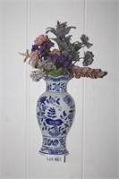 Formalities Wall Hanging Blue & White Vase