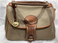 Vintage Dooney & Bourke AWL Taupe Handbag
