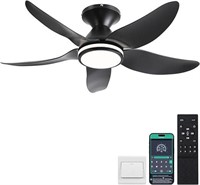 Kviflon 38" Ceiling Fan with Lights and Remote