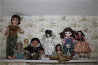 (9) Assorted Dolls