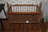 Wooden Doll Crib