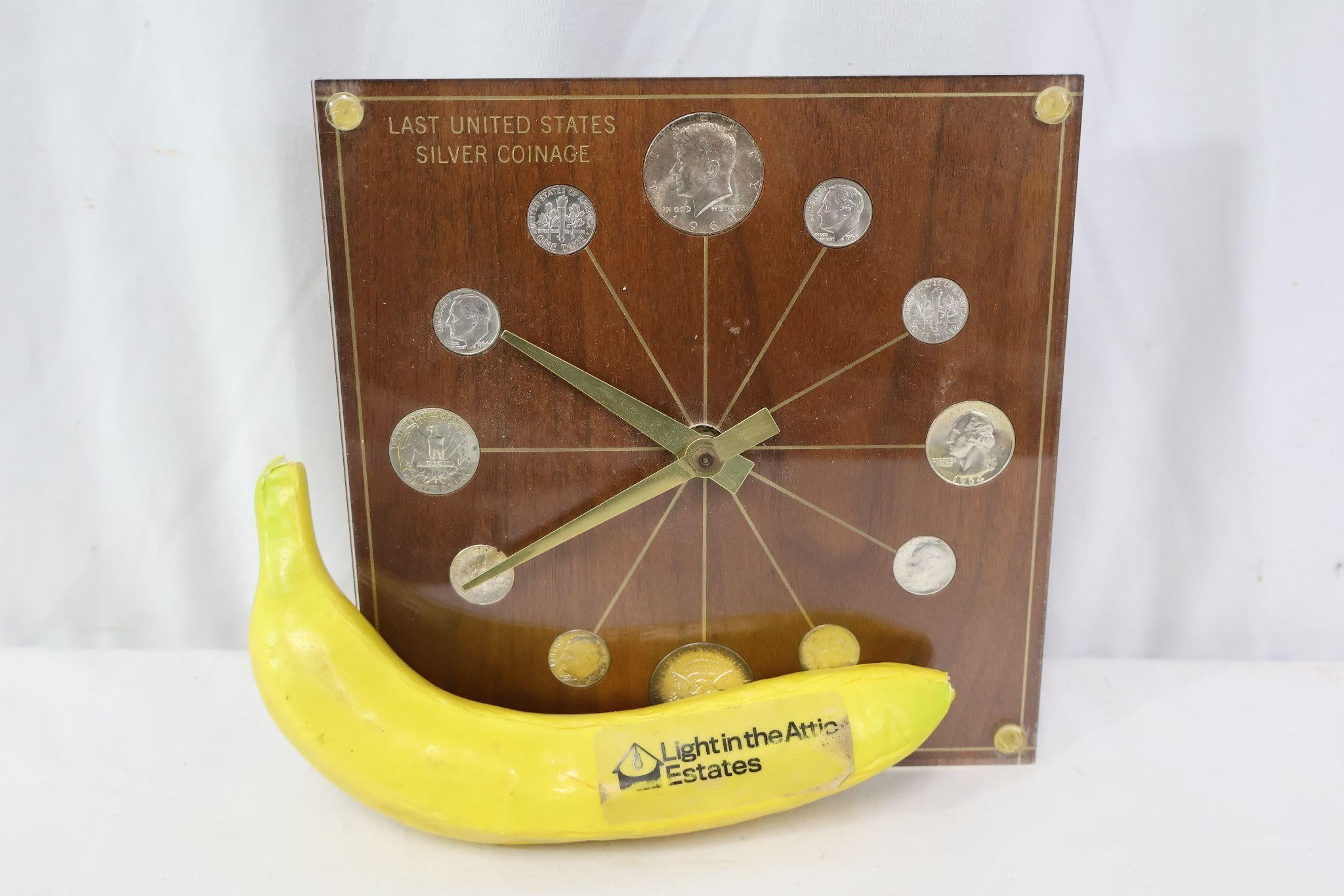 Marion Kay's "Last US Silver Coinage" MCM Clock