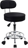 Adjustable Swivel Stool with Footrest