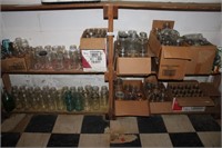 Large Grouping Of Mason & Ball Jar with Supplies