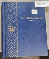 LINCOLN CENTS COIN BOOK 1941 - PRESENT