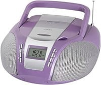 USED-Portable CD Boombox With Bluetooth & Radio