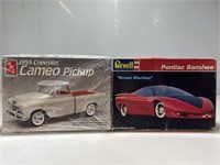 2 NIB Model Car Kits 1/25 Scale