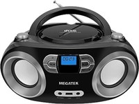 MEGATEK Portable CD Boombox With FM Radio