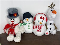 Build a Bear Snowman, Mrs Snowman l, Frosty & Olaf