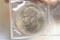Gold Plated Bicentennial Ike Dollar