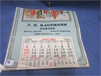 1932 advertising calendar