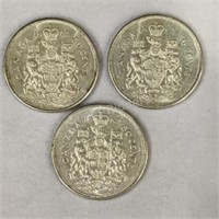 1962 Canada Half Dollars