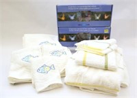 LED Butterflies & Two Sets of Towels / Wash Cloths