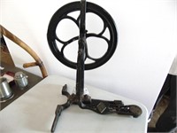 Antique Foot Pedal Cast Iron Dental Drill-58" tall