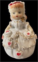 Vintage Leftom Valentines Girl Bell