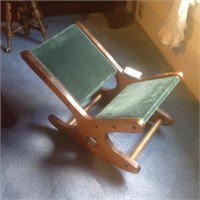 vintage rocking foot stool