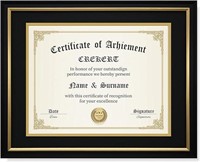 CREKERT Diploma Frame 11x14 Solid Wood