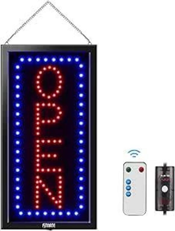 FITNATE LED Open Sign 19x10inches