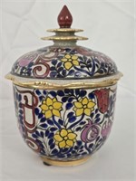 Vintage Ceramic Asian Style Ginger Jar w Lid