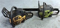 Lot of 2 Poulan Pro Chainsaws (As Found)