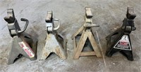 Lot of 4 3-Ton Jack Stands