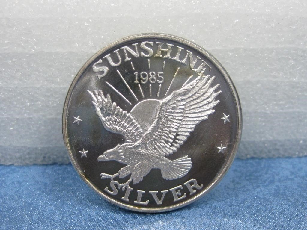 Sunshine Mining 1 Troy Ounce .999 Silver Coin