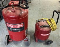 Lot of 2 Portable Craftsman Air Tanks Only