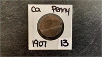 1907 Big Penny Coin