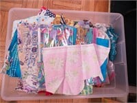 Large container of fabric