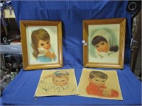 vintage  baby prints